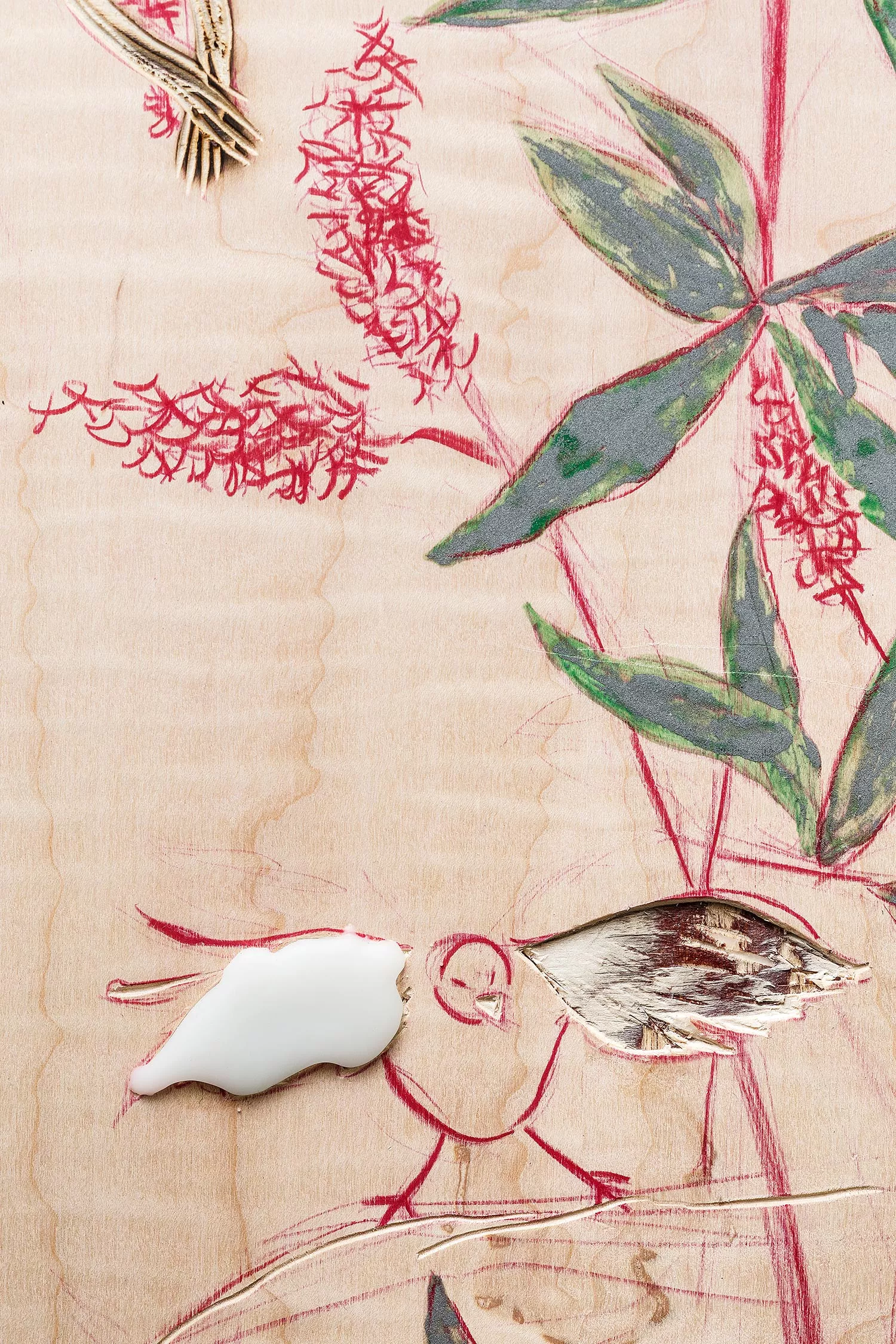 Gaia Fugazza - Hostages and Friends - Gaia Fugazza - Hostages and Friends - Buddleia – Hostages and fruits, 2019 (detail)