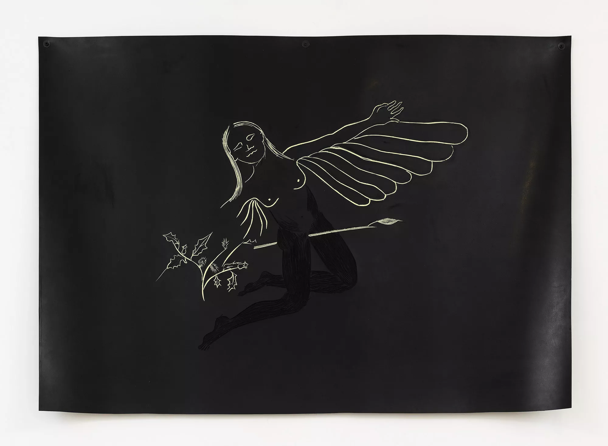Gaia Fugazza - Growing Gills - Gaia Fugazza - Growing Gills - Flying Machine, 2017 Natural rubber, sulphur, 150 × 100 cm