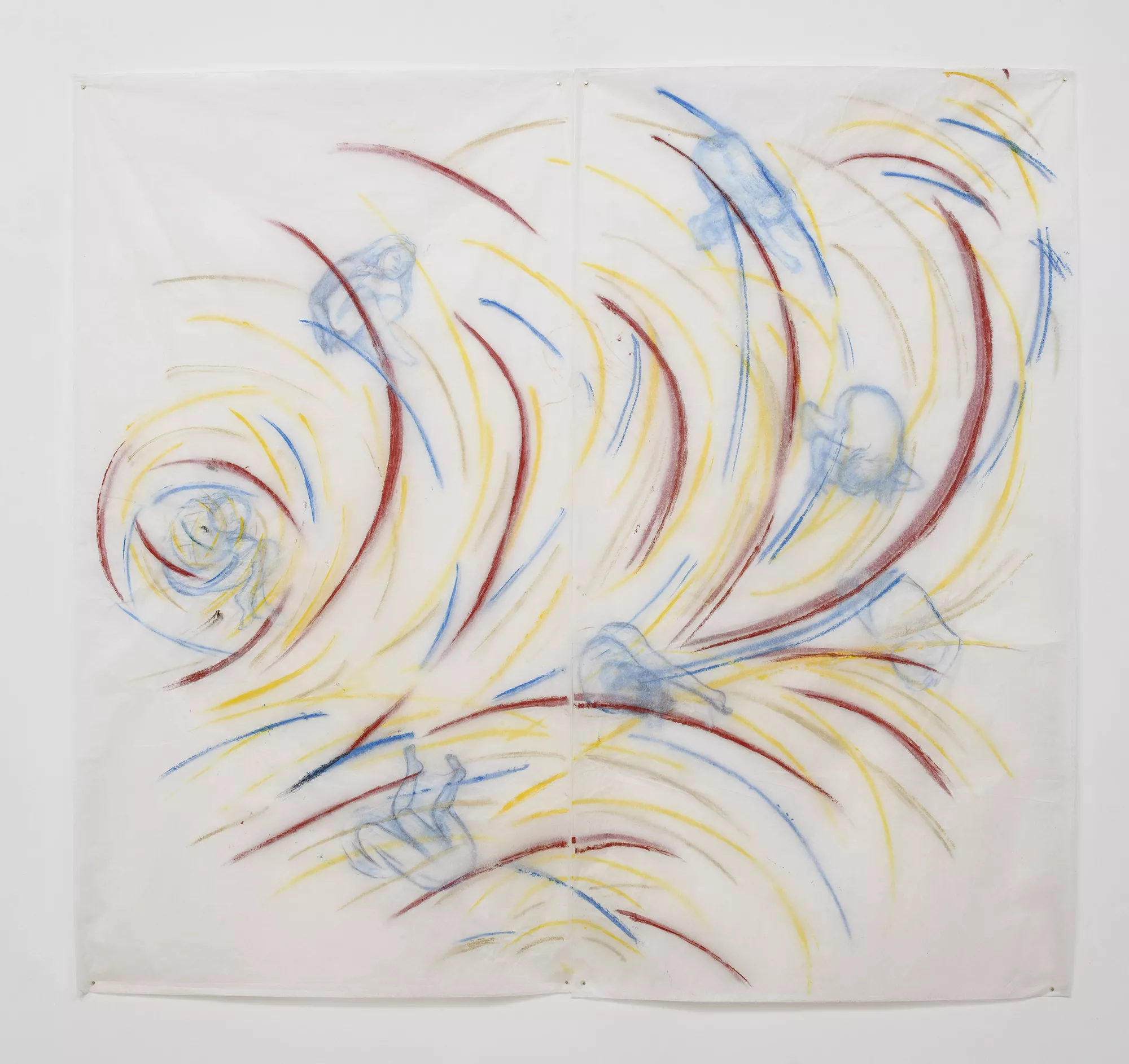 Gaia Fugazza - Ambush - Gaia Fugazza - Ambush - iRoly-Poly Sand Storm, 2023 Oil on tissue paper, 200 × 200 cm