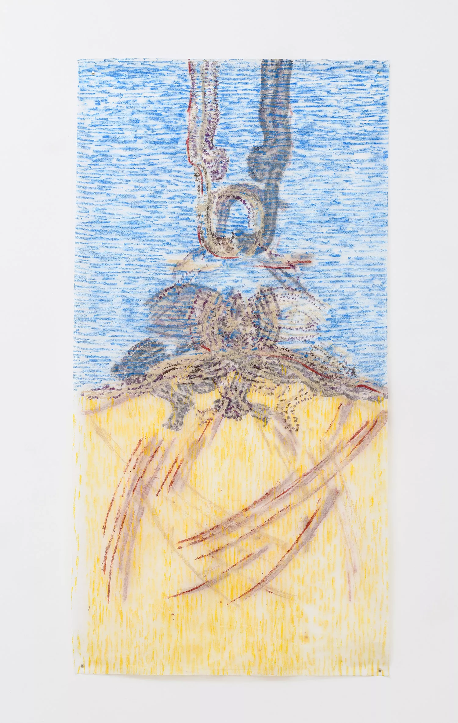 Gaia Fugazza - Ambush - Gaia Fugazza - Ambush - Ambush, 2023 Oil on tissue paper, 152 × 83 cm